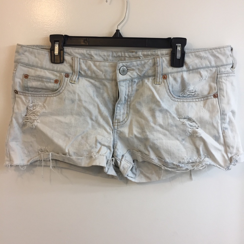 AE 🦅 Acid Wash Destroyed Denim Short